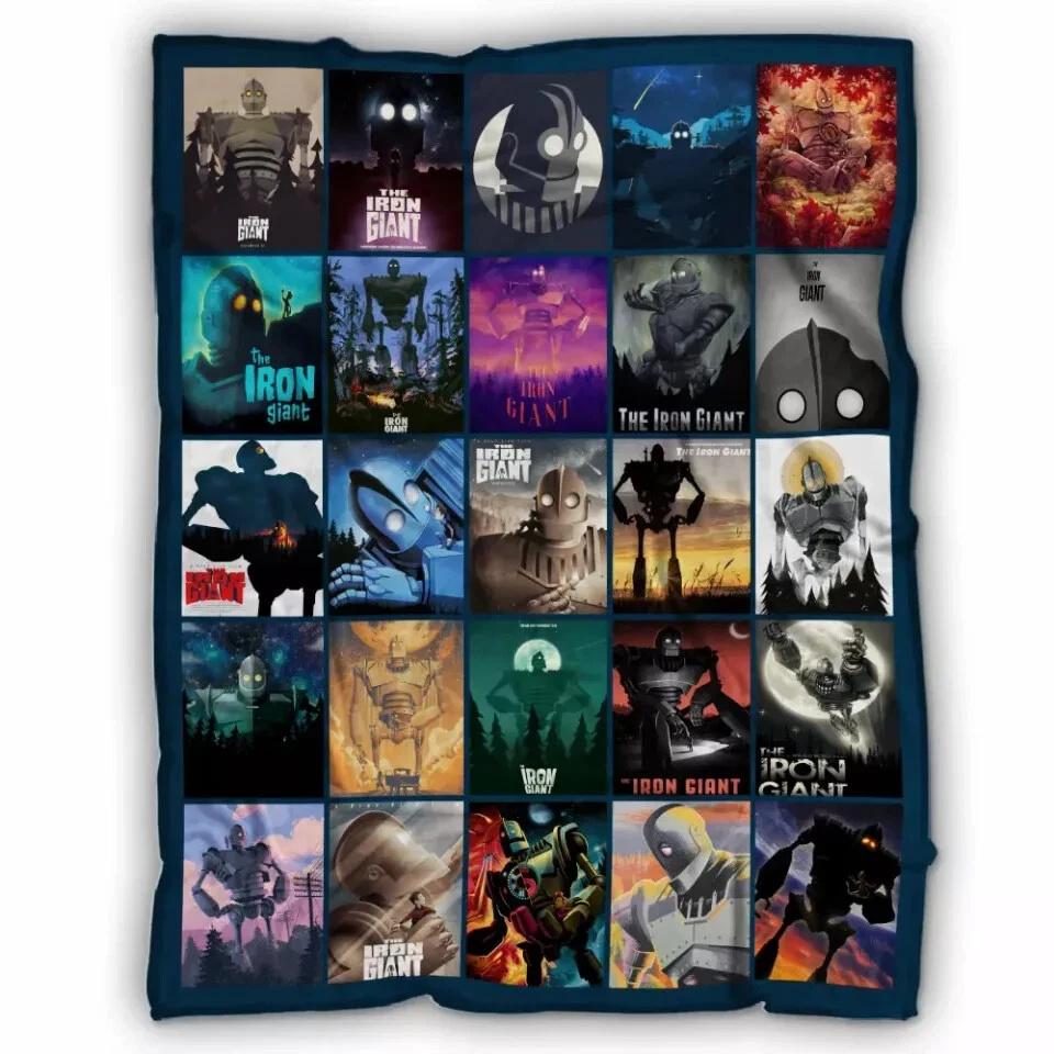 The Iron Giant Fleece Sherpa Blanket
