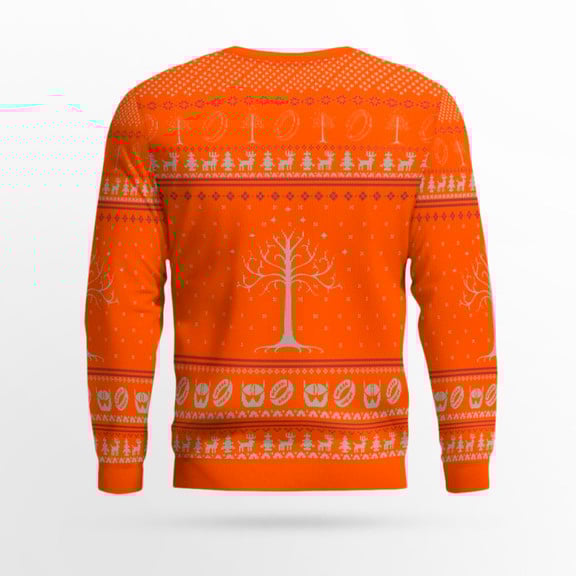 Taters Potatoes Ugly Sweater- Taters Potatoes Sweater- Christmas Sweater- Lord Of The Rings Orange