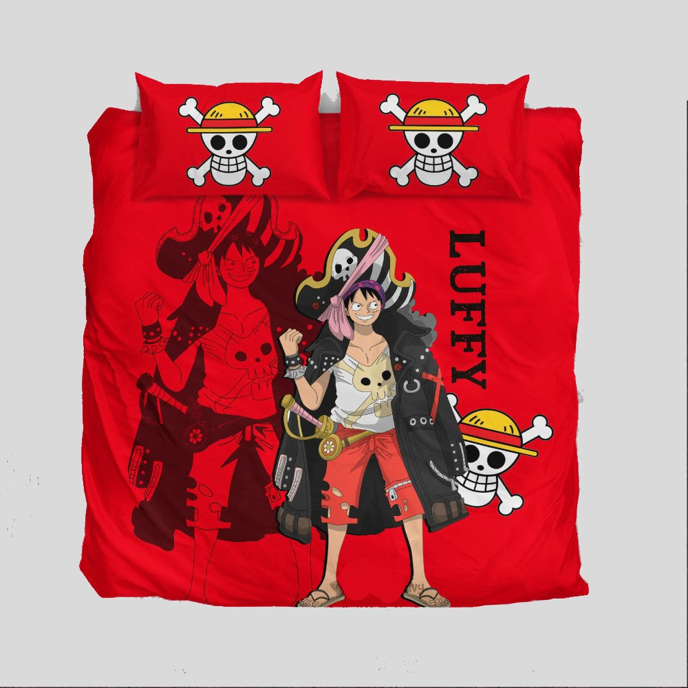 One Piece Bedding Set One Piece Captain Luffy Graphic Duvet Covers