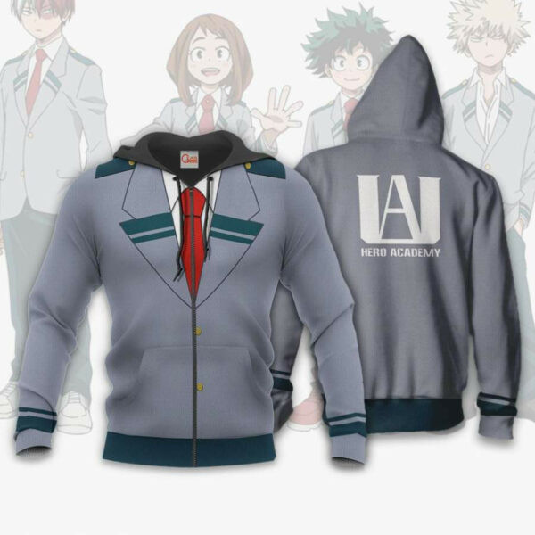 My Hero Academia School Uniform Anime 2k983 Cartoon 3d Hoodie Zip Hoodie 2645