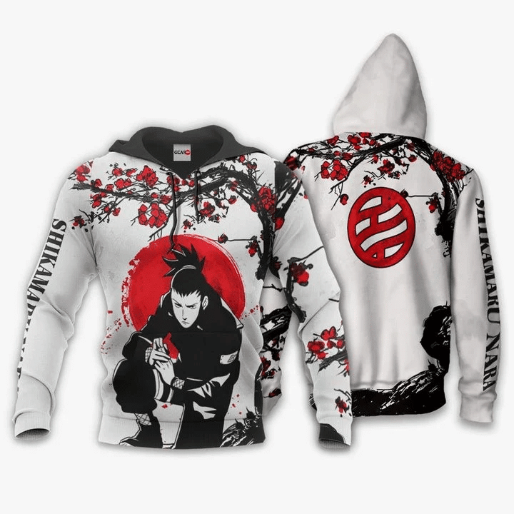 Shikamaru Nara Naruto 3d Hoodie Zip Hoodie