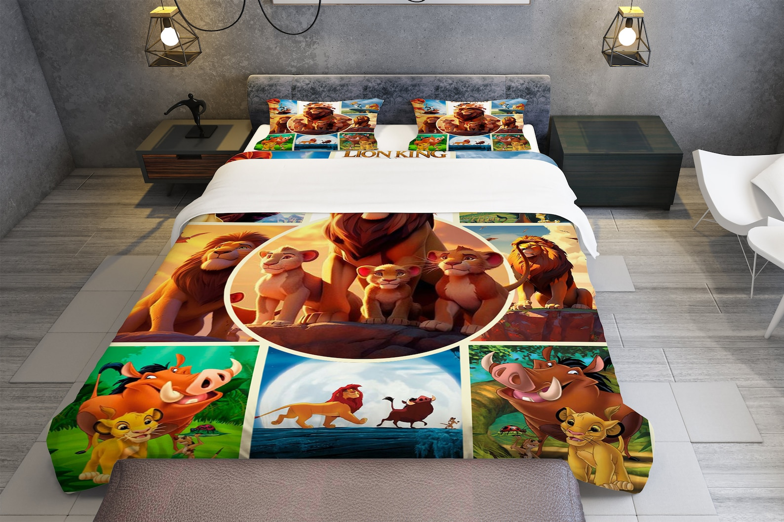 LK Bedding Set DN The LK Characters Friends Pattern Duvet Covers