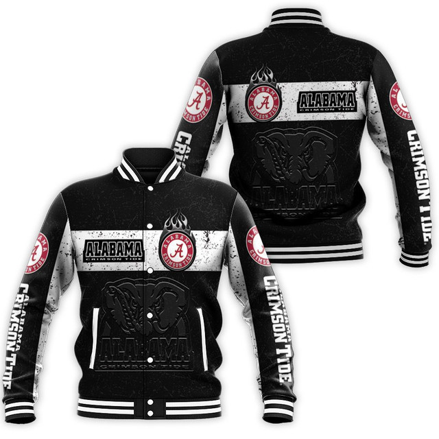 Alabama Crimson Tide Baseball Jacket V11