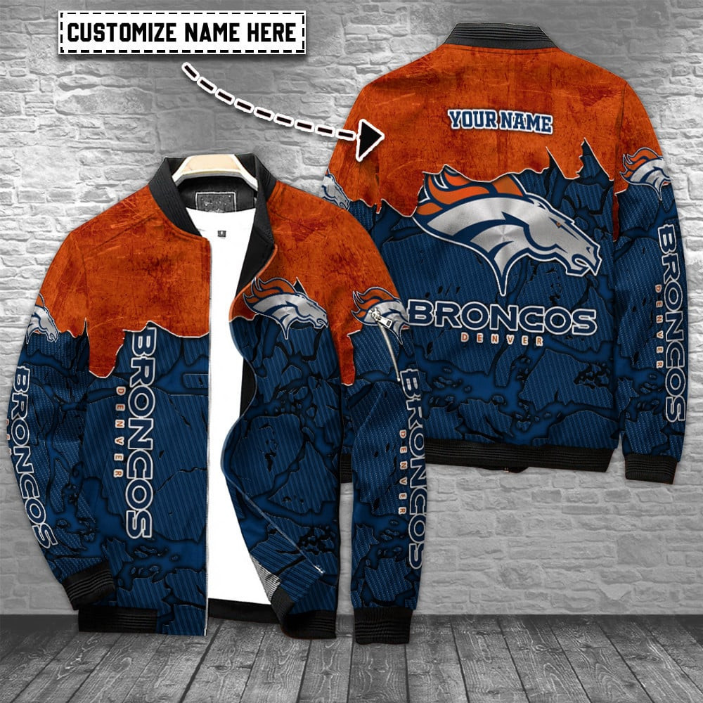 Denver Broncos Personalized Bomber Jacket BG636
