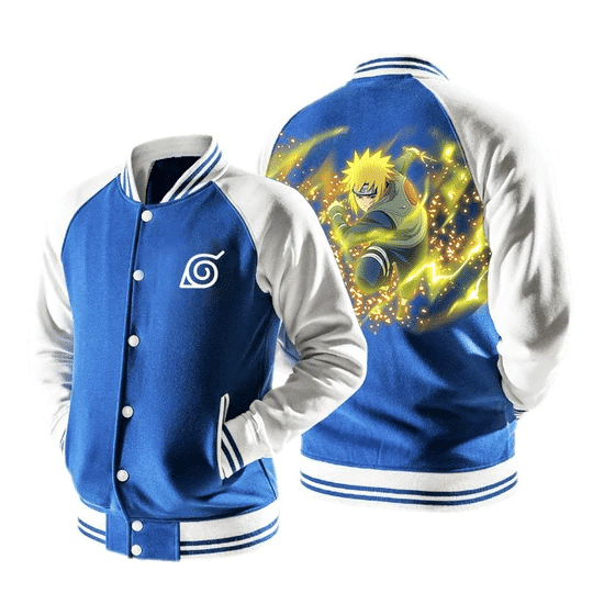 Naruto Minato Namikaze Yellow Flash Hokage 2 Baseball Jacket 115