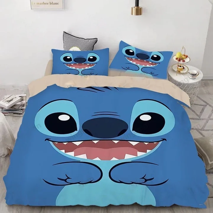 Lilo And Stitch Bedding Set Stitch Face And Body Duvet Covers