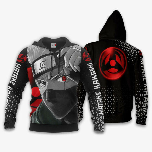 Hatake Kakashi Sharingan Eye Naruto Anime 3k462 Cartoon 3d Hoodie Zip Hoodie 1573