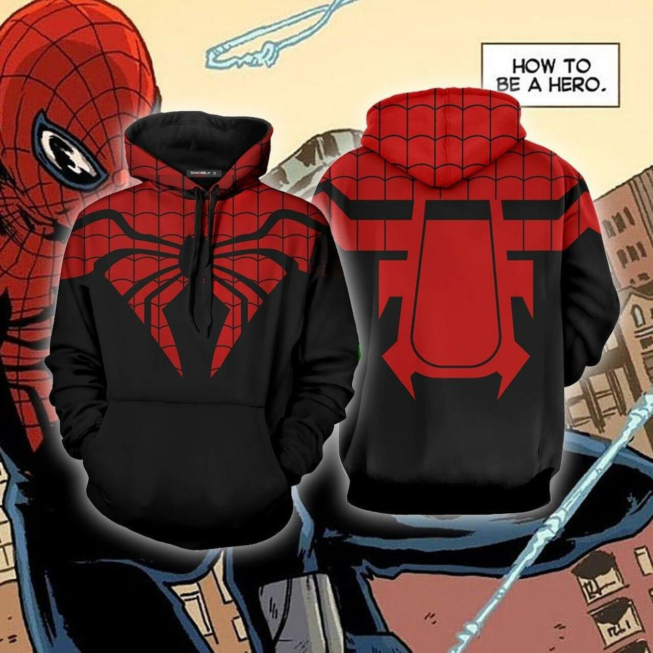 The Superior Spider-Man Cosplay 3D All Over Print Hoodie & Zip Hoodie