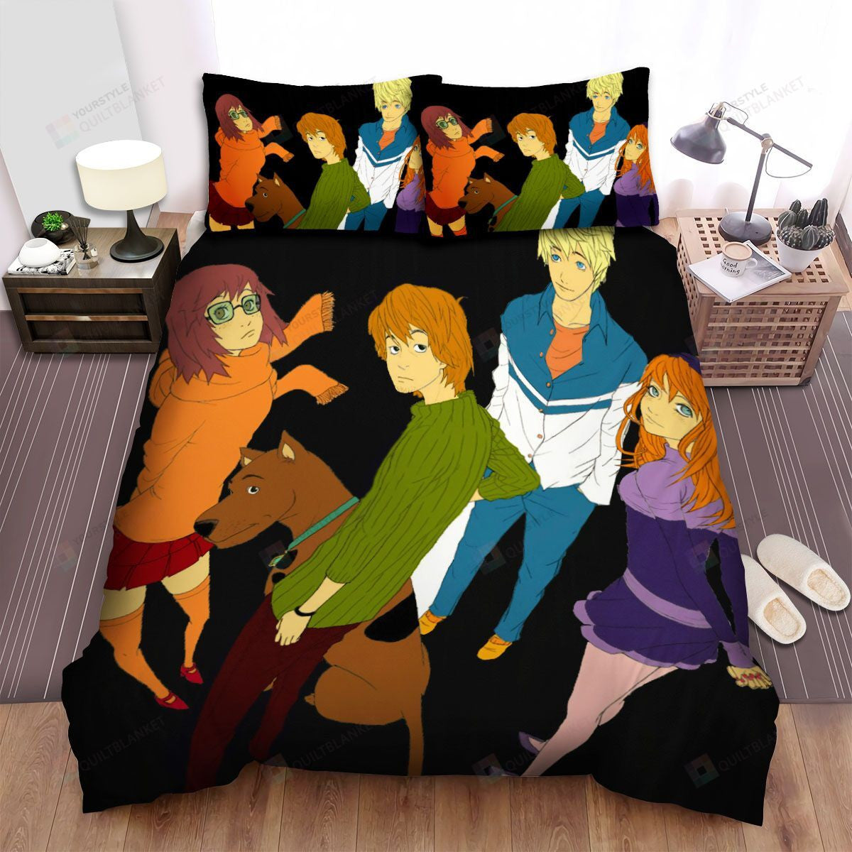 Scooby-Doo Bedding Set The Scooby-Doo Characters In Anime Style Duvet Covers