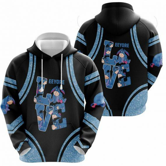 Love Eeyore Winnie The Pooh 2k315 Lover Gift, Eeyore Winnie The Pooh All Over Print 3d Hoodie