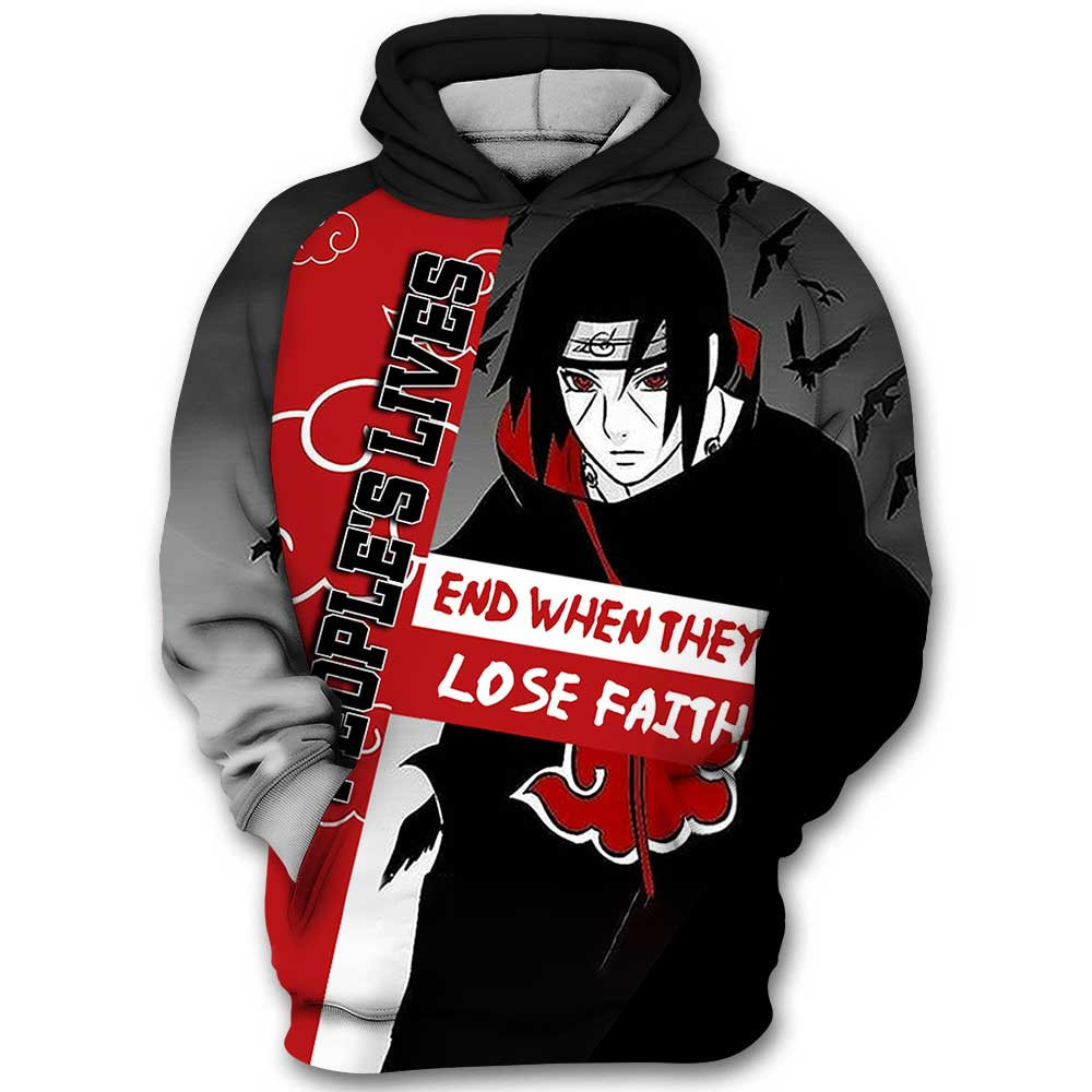 Itachi Uchiha Naruto Uzumaki Naruto 3D All Over Print Hoodie & Zip Hoodie