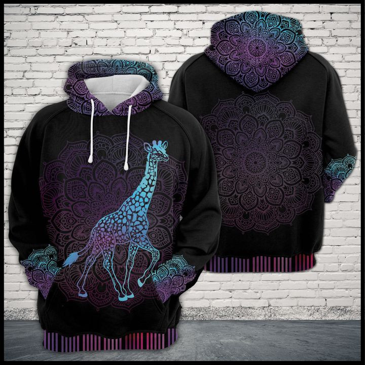 Giraffe Zen Pattern 3D All Over Print Hoodie & Zip Hoodie