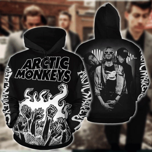 Arctic Monkeys English Rock Band Graphic 2k575 Lover Gift ,arctic Monkeys Music Band All Over Print 3d Hoodie 1566