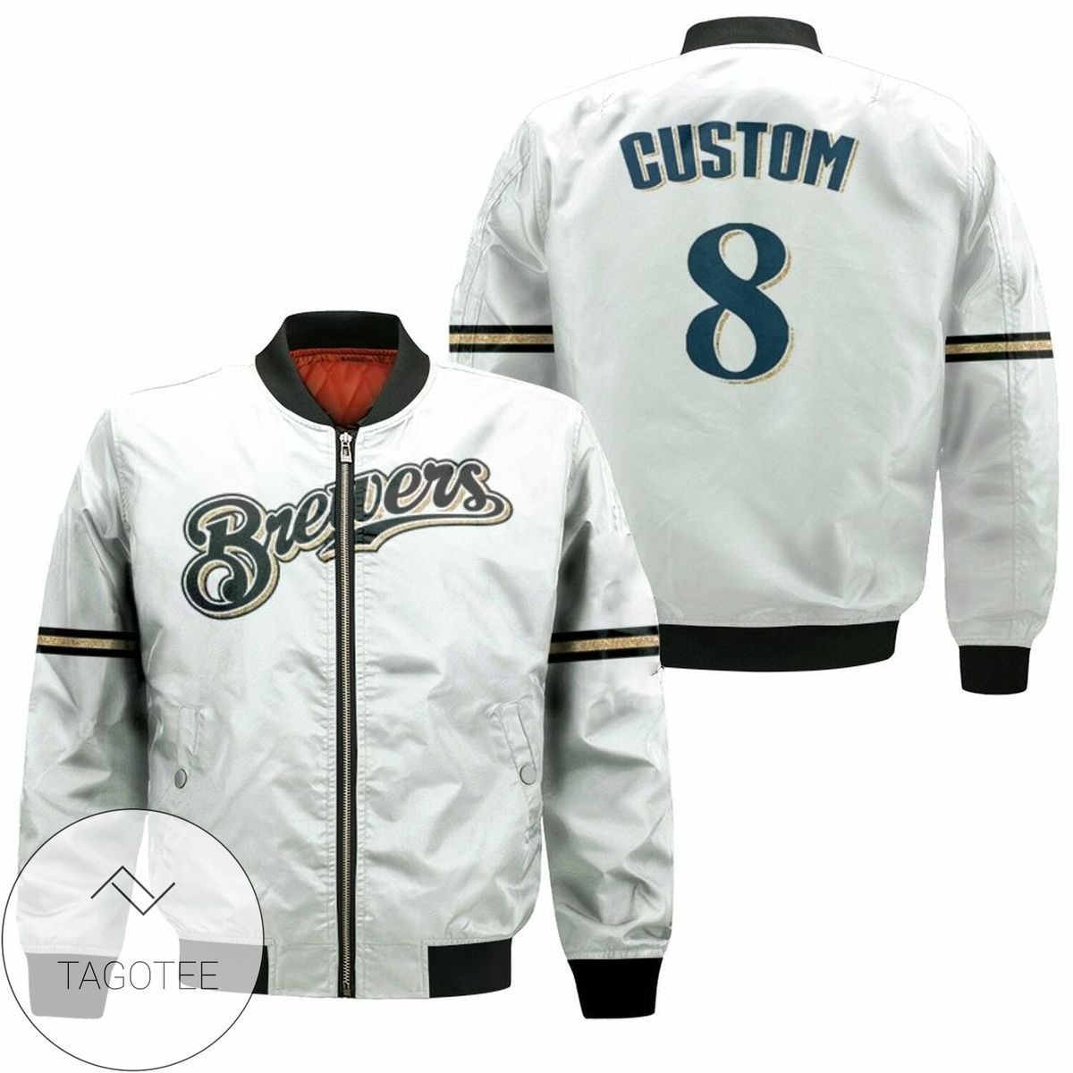 Milwaukee Brewers Ryan Braun Custom Name Bomber Jacket