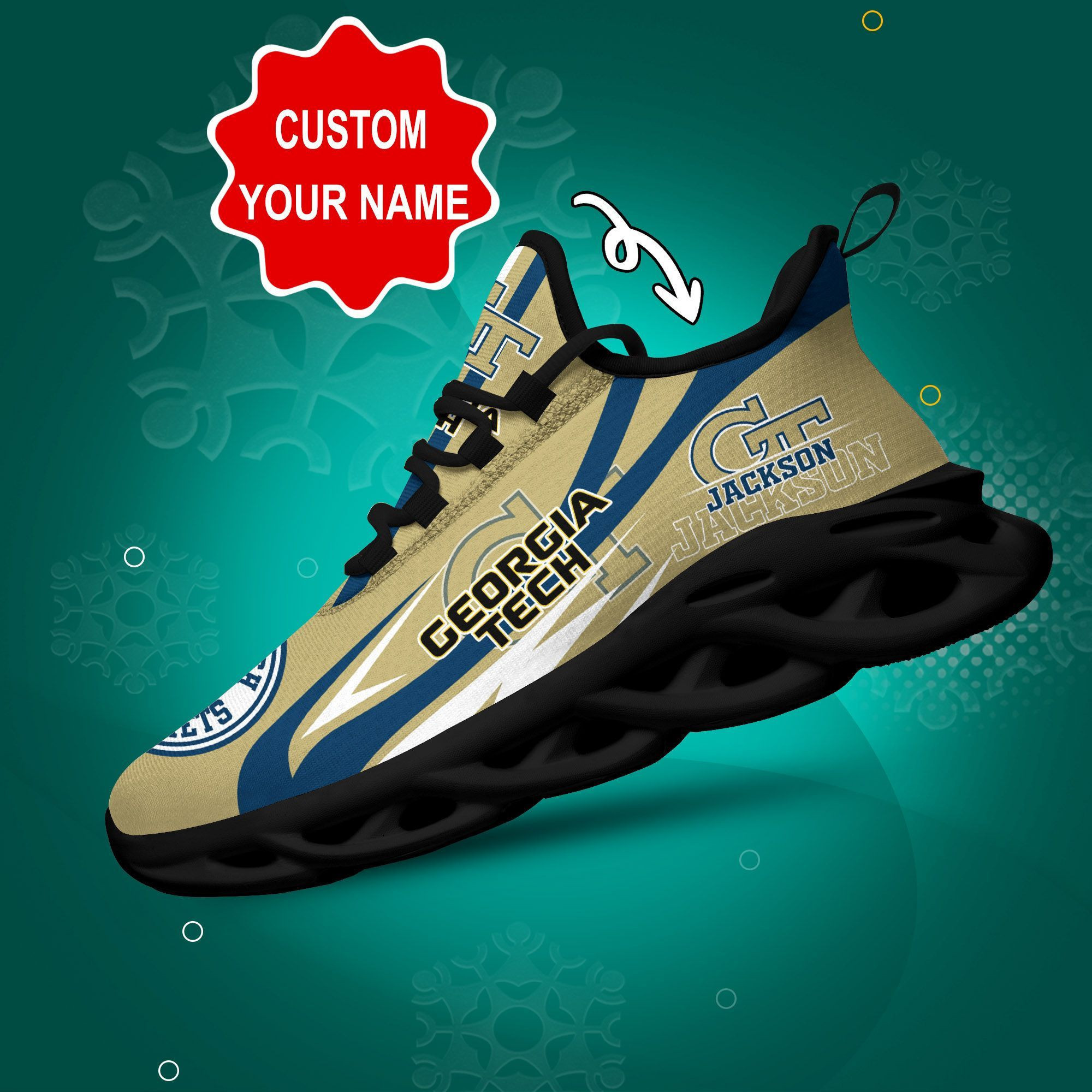 Georgia Tech Yellow Jackets Max Soul Sneaker Dtdtms1139002
