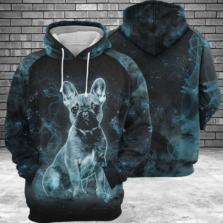 French Bulldog Galaxy 3D All Over Print Hoodie & Zip Hoodie
