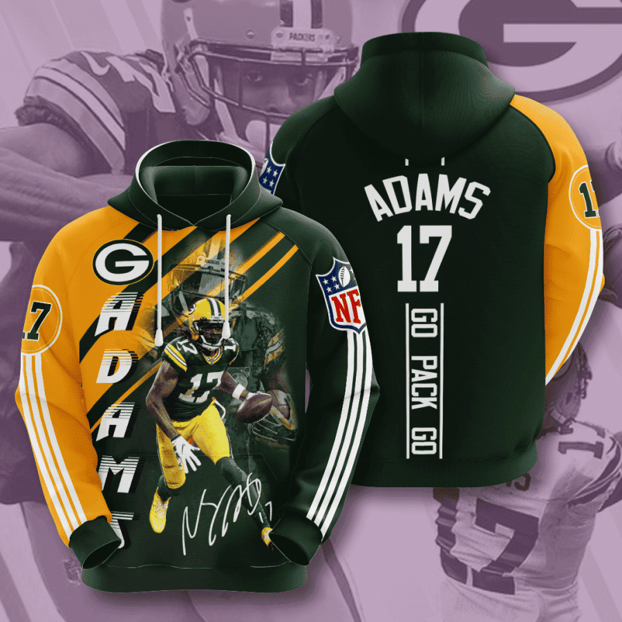 Green Bay Davante Adams 3D All Over Print Hoodie & Zip Hoodie