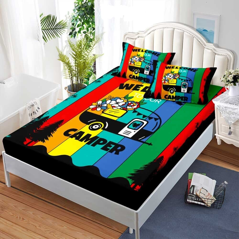Camping Bedding Set Welcome To Our Camper Duvet Covers