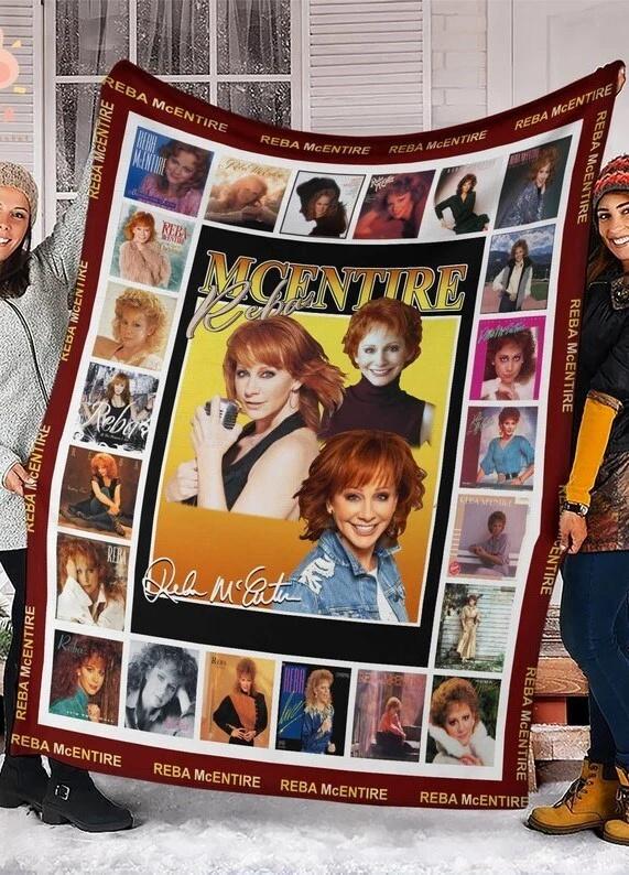 Reba McEntire Fleece Sherpa Blanket