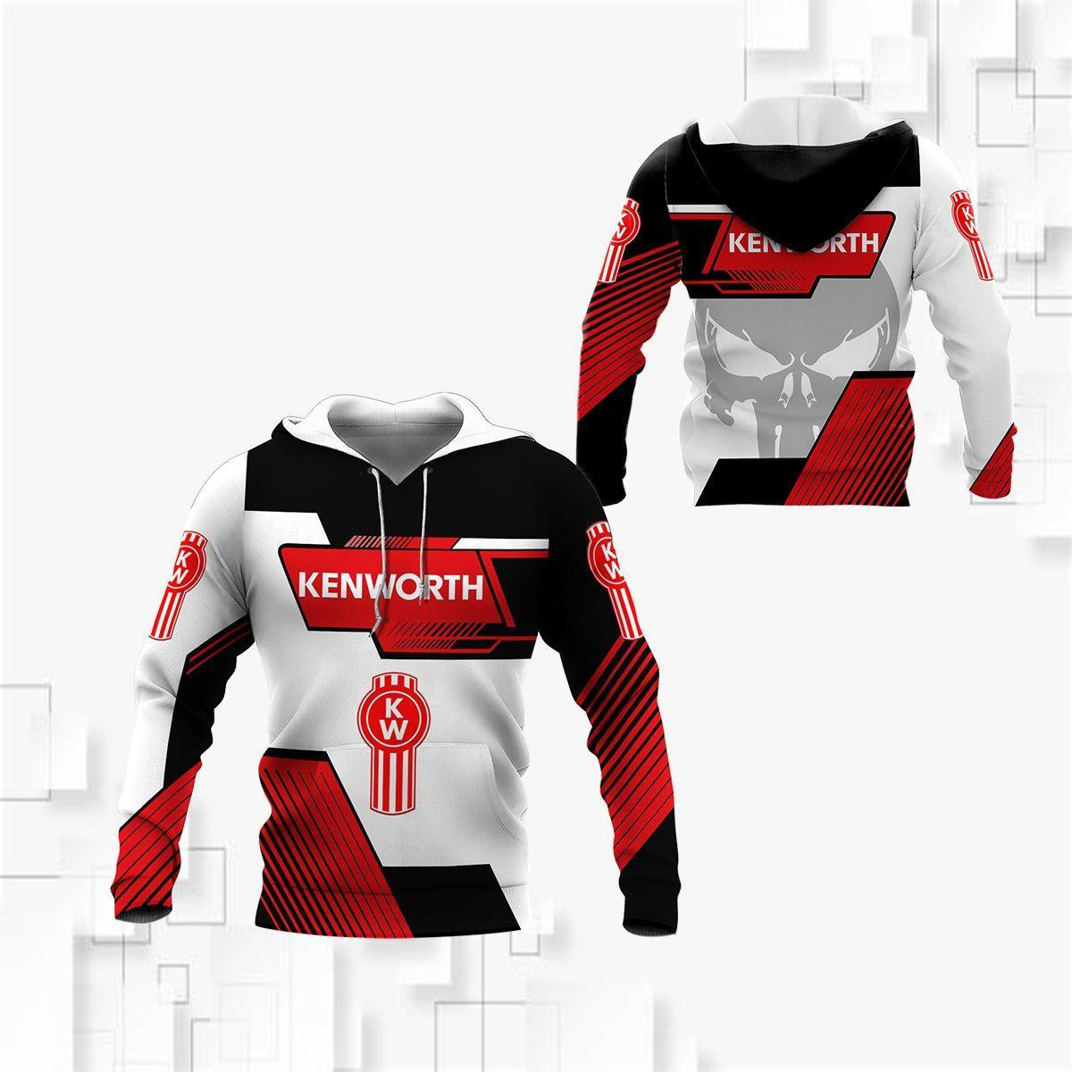 Skull Kenworth Trucks Racing Team 7k875 3d Zip Hoodie Hoodie Ii0