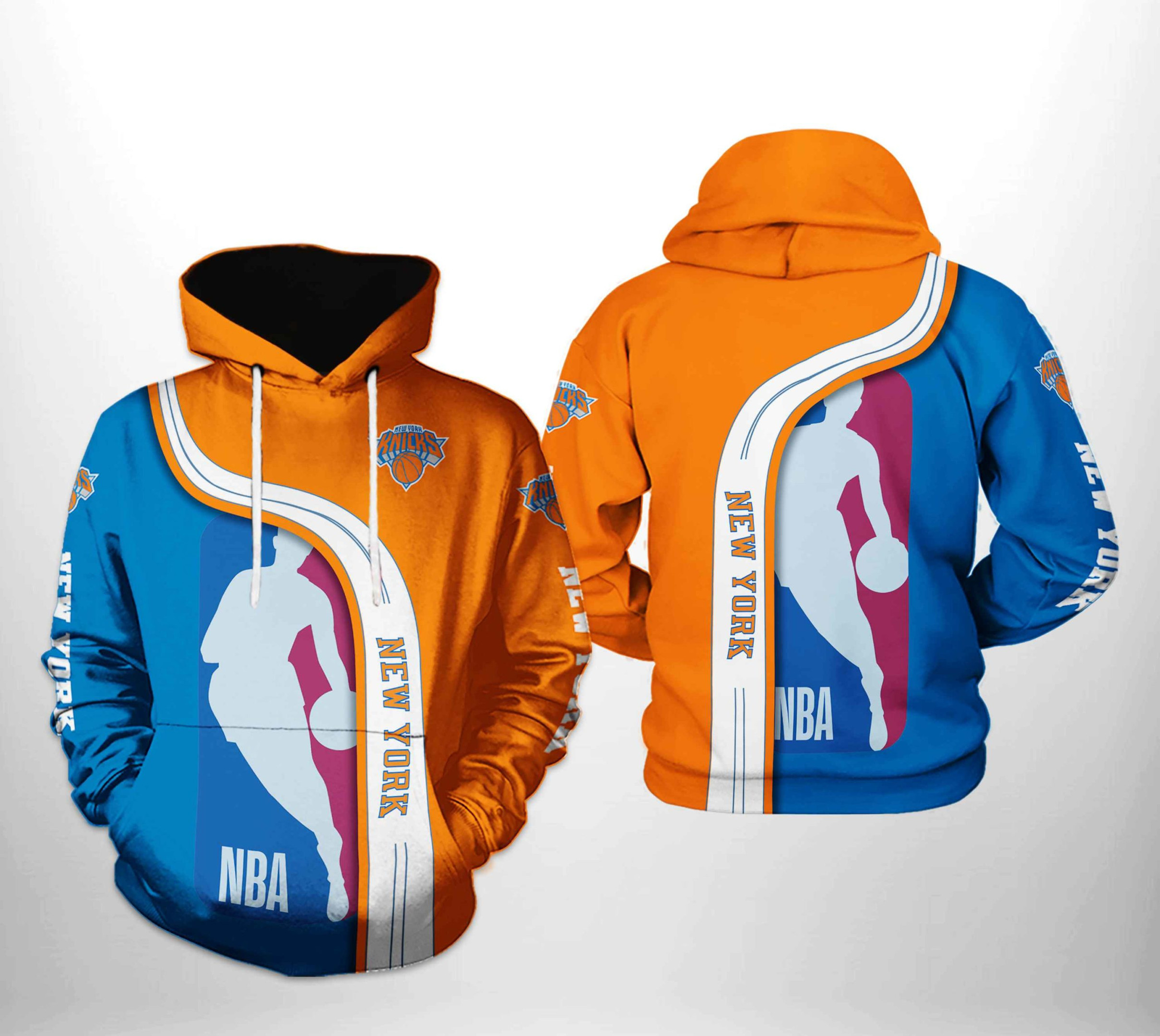 New York Knicks Team 3D All Over Print Hoodie & Zip Hoodie