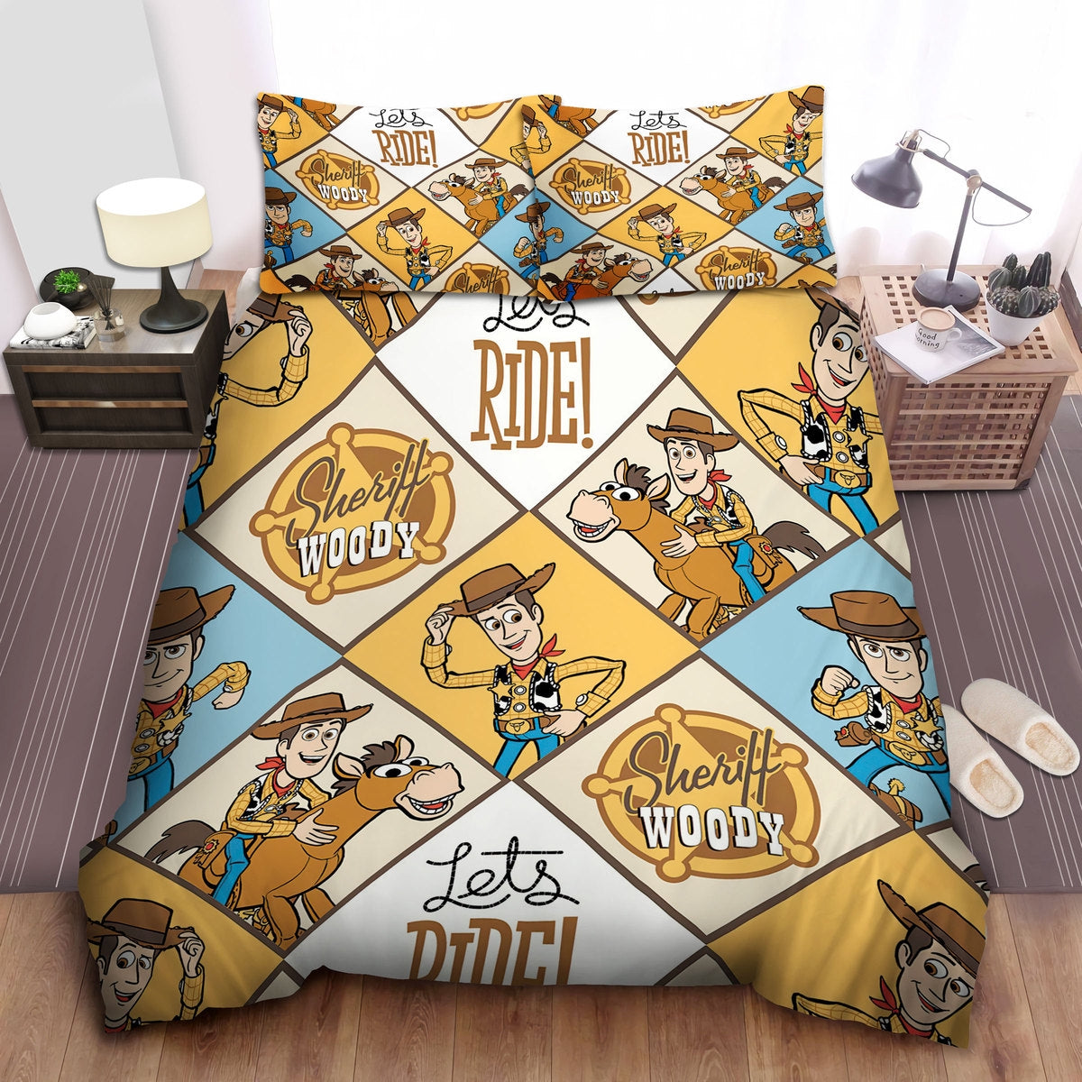 Toy Story Bedding Set DN Woody And Bullseye Let’s Ride Duvet Covers