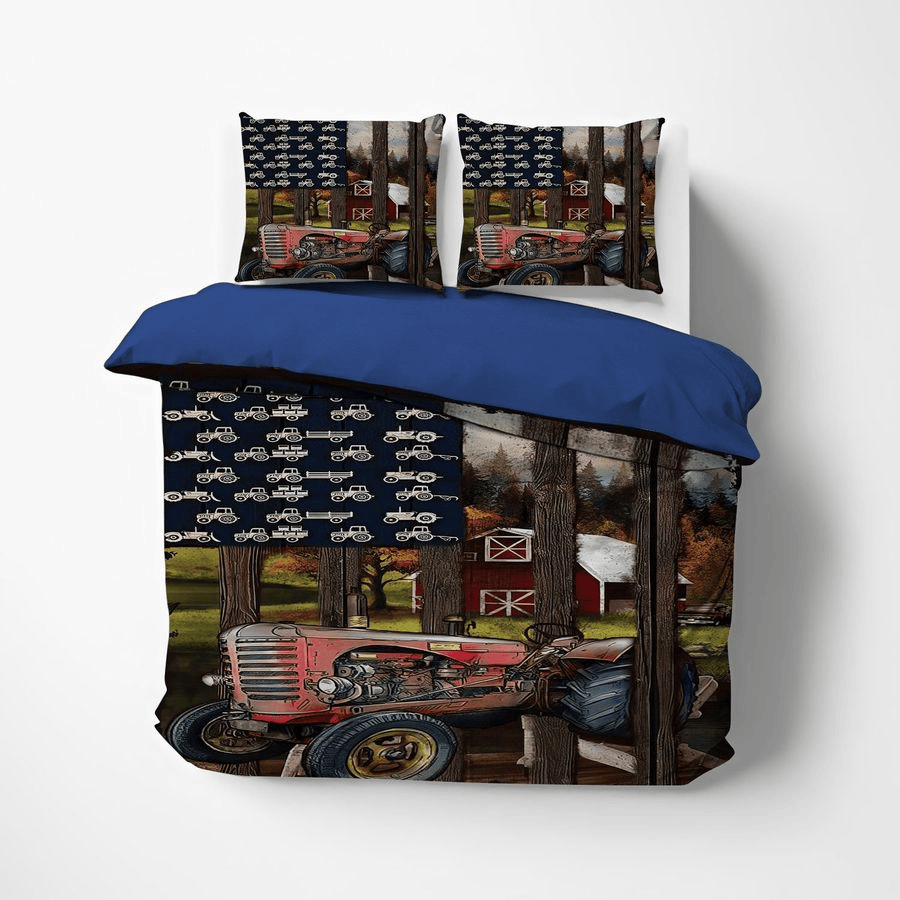 Farmer Bedding Set Farmer Tractor In The Farm Duvet Covers