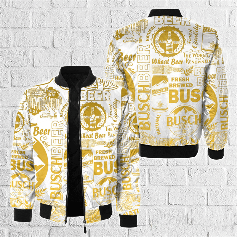 Busch Light Beer 2 Fan Gift, Busch Light Beer Bomber Jacket