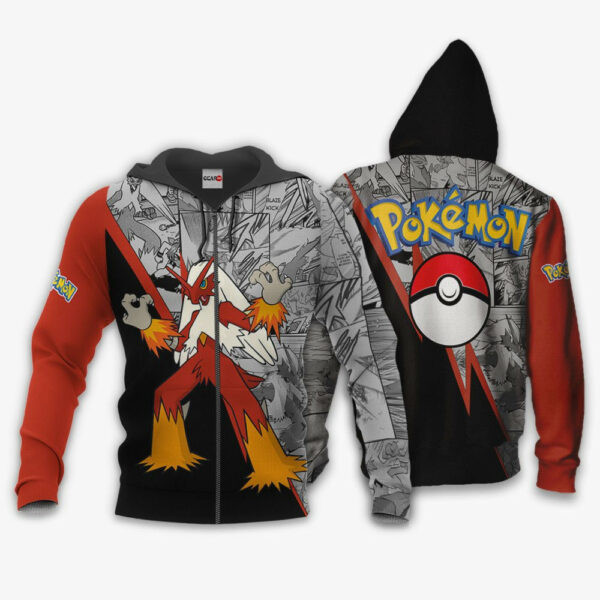 Blaziken Anime Pokemon 1k719 Cartoon Graphic Outfits Aop 3d Hoodie, Zip Hoodie 454