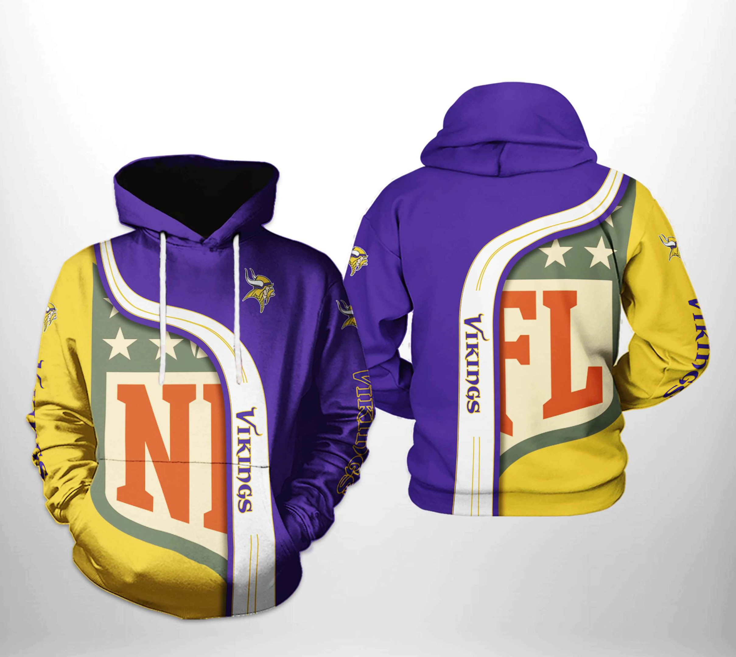 Minnesota Vikings Team 3D All Over Print Hoodie & Zip Hoodie