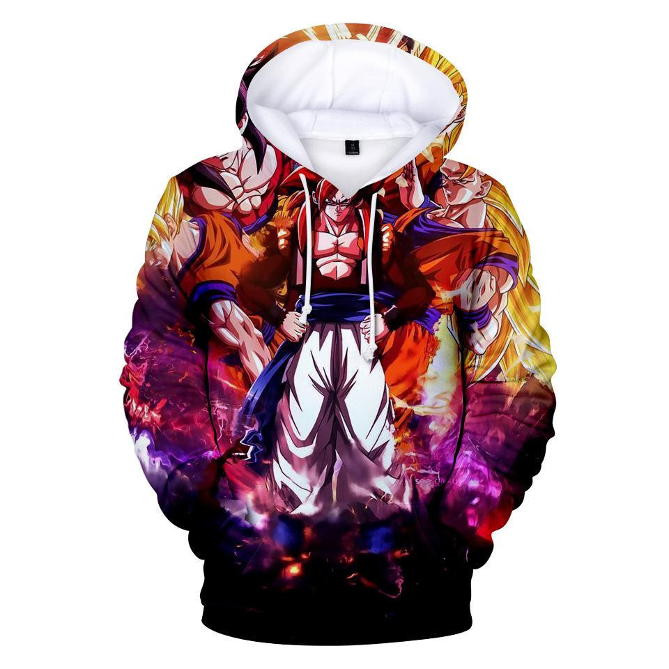 Dragon Ball Z Dragon Ball Anime Series Goku Super Saiyan 3D All Over Print Hoodie & Zip Hoodie