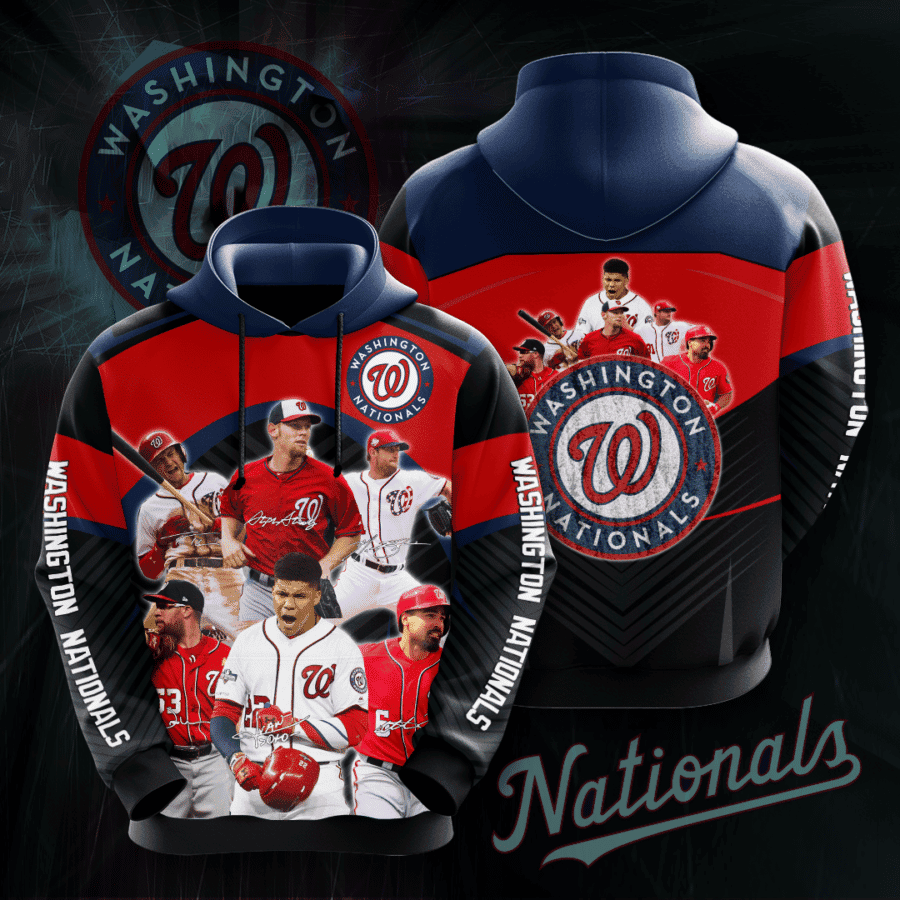 Washington Nationals 3D All Over Print Hoodie & Zip Hoodie