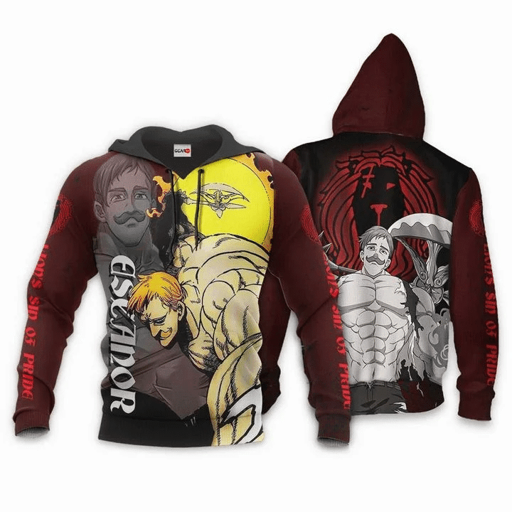Escanor Seven Deadly Sins Lion’s Sin Of Pride  3d Hoodie Zip Hoodie