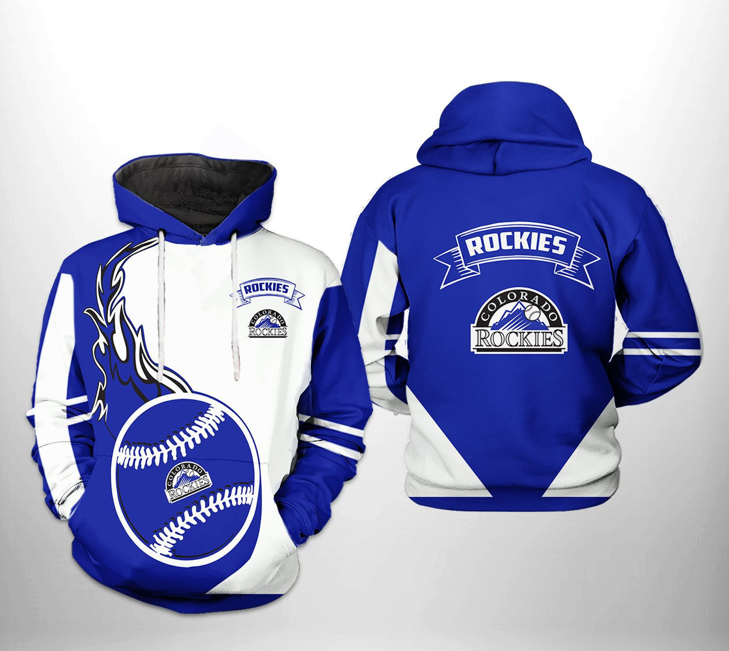 Colorado Rockies MLB Classic 3D All Over Print Hoodie & Zip Hoodie