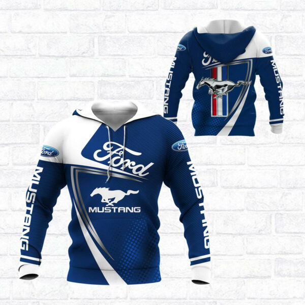 Ford Mustang Shelby Luxury Car 8k229 3d Zip Hoodie Hoodie Ii0 240