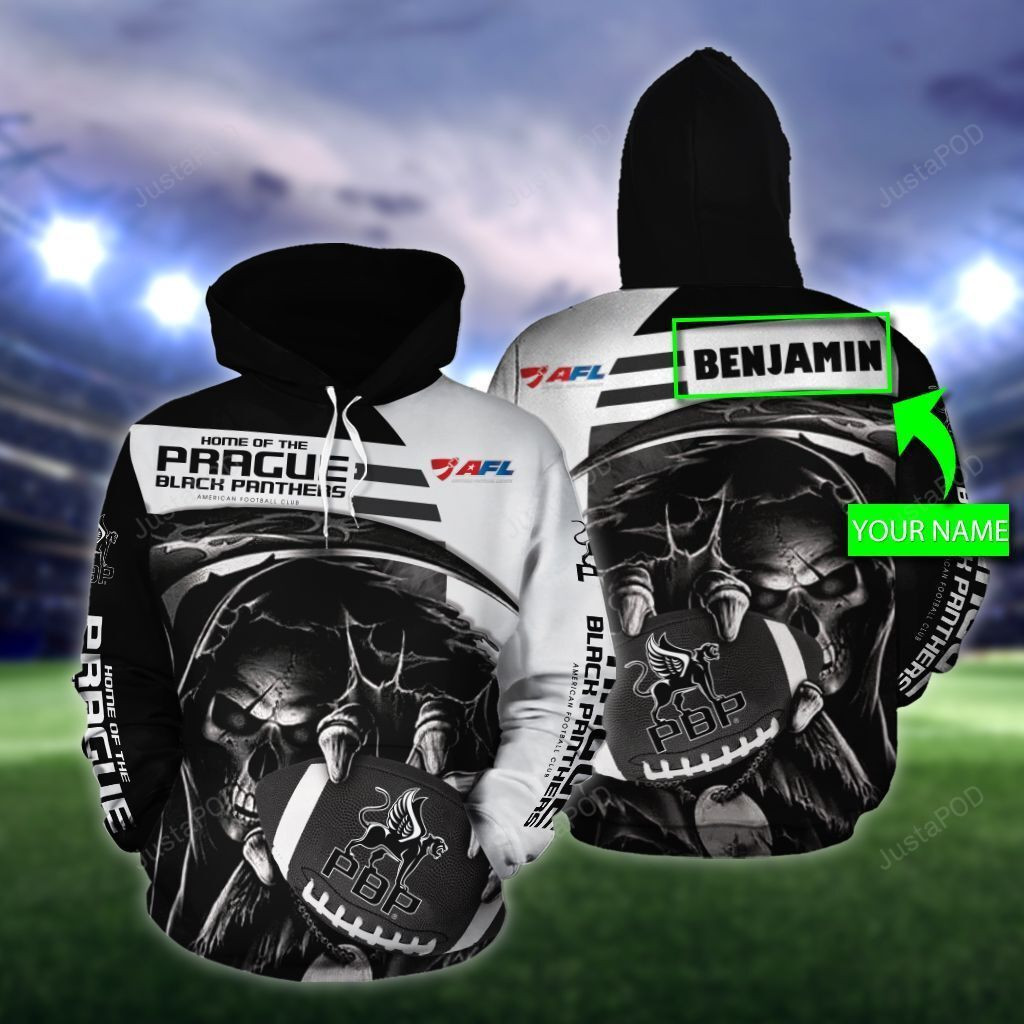 Personalized Prague Black Panthers 3D All Over Print Hoodie & Zip Hoodie