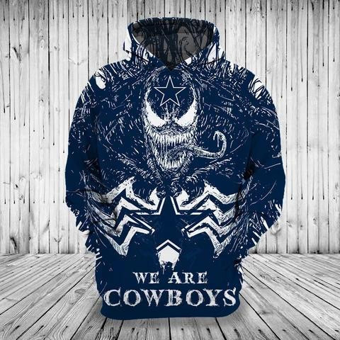 Cowboys 3D All Over Print Hoodie & Zip Hoodie