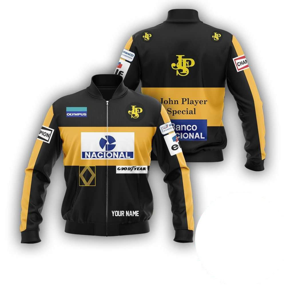 Personalized Jps Racing Banco Nacional Goodyear Bomber Jacket 882