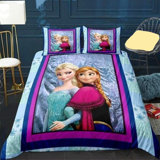 Frozen Bedding Set DN Lisa And Anna Princesses Graphic Duvet Covers