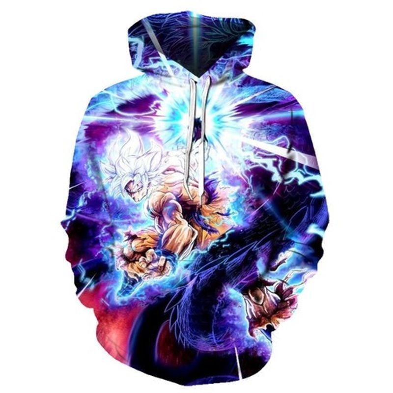 Son Goku Dragon Ball Super Saiyan Over Print 3d Hoodie Zip Hoodie 42
