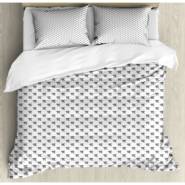 Pi Bedding Set Math Intelligence Pattern With Pi Number Symbol Duvet Covers