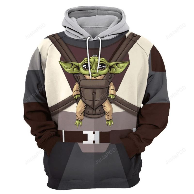 Baby Yoda 3d All Over Hoodie