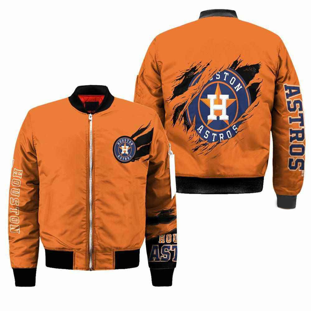 Houston Astros Orange Bomber Jacket