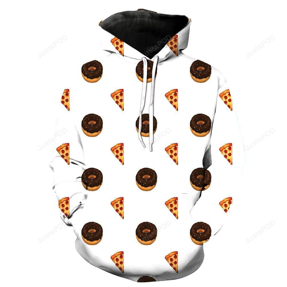 Pizza Donuts 3D All Over Print Hoodie & Zip Hoodie