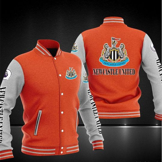 Newcastle United FC Orange Baseball Jacket