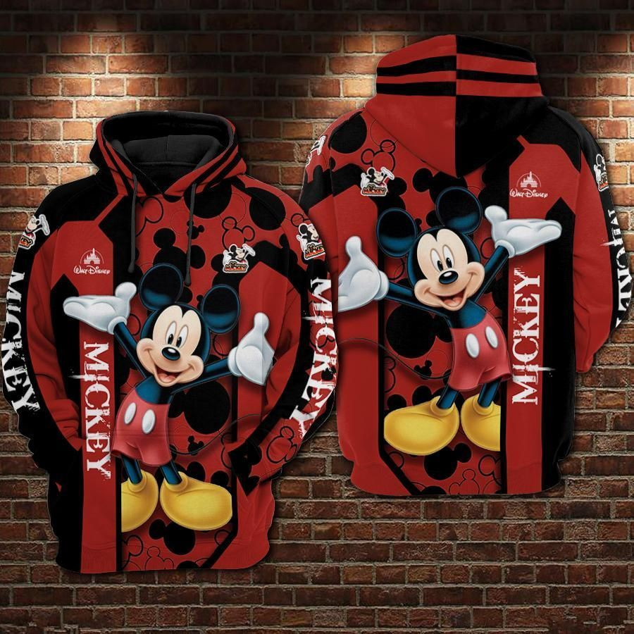 Mickey Mouse Movies Over Print 3d Hoodie Zip Hoodie 527