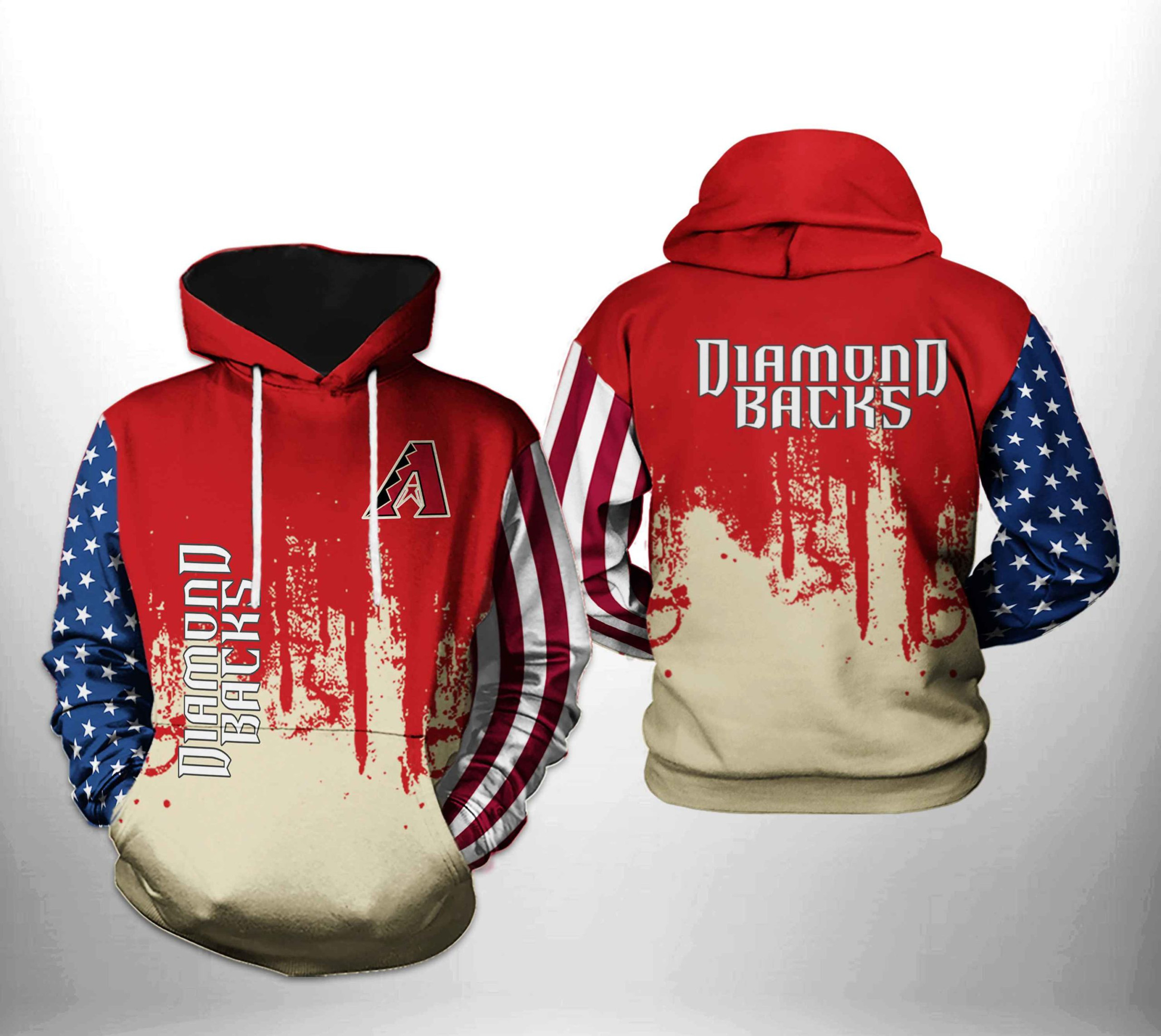 Arizona Diamondbacks MLB Team US 3D All Over Print Hoodie & Zip Hoodie