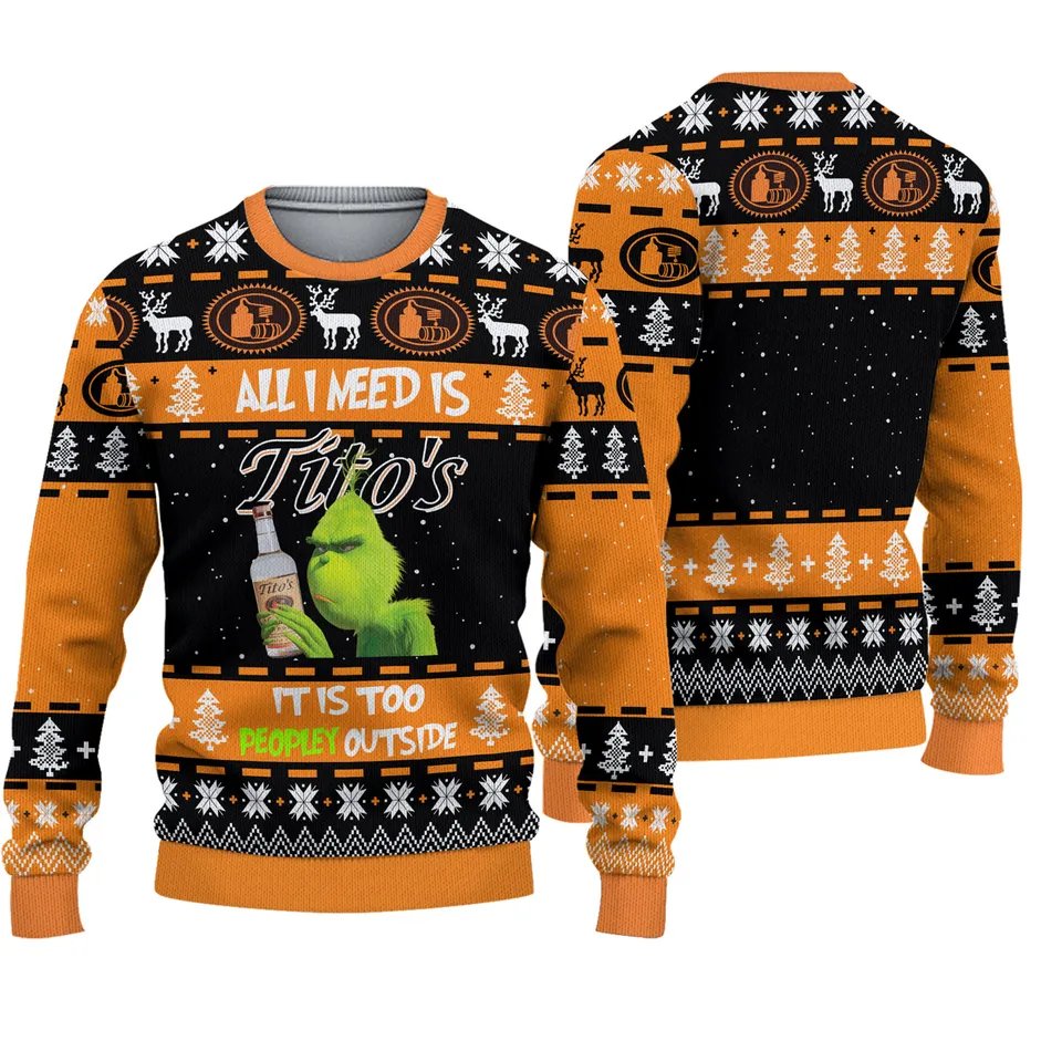 Tito’s Is All Grinch Want For Christmas Ugly Sweater