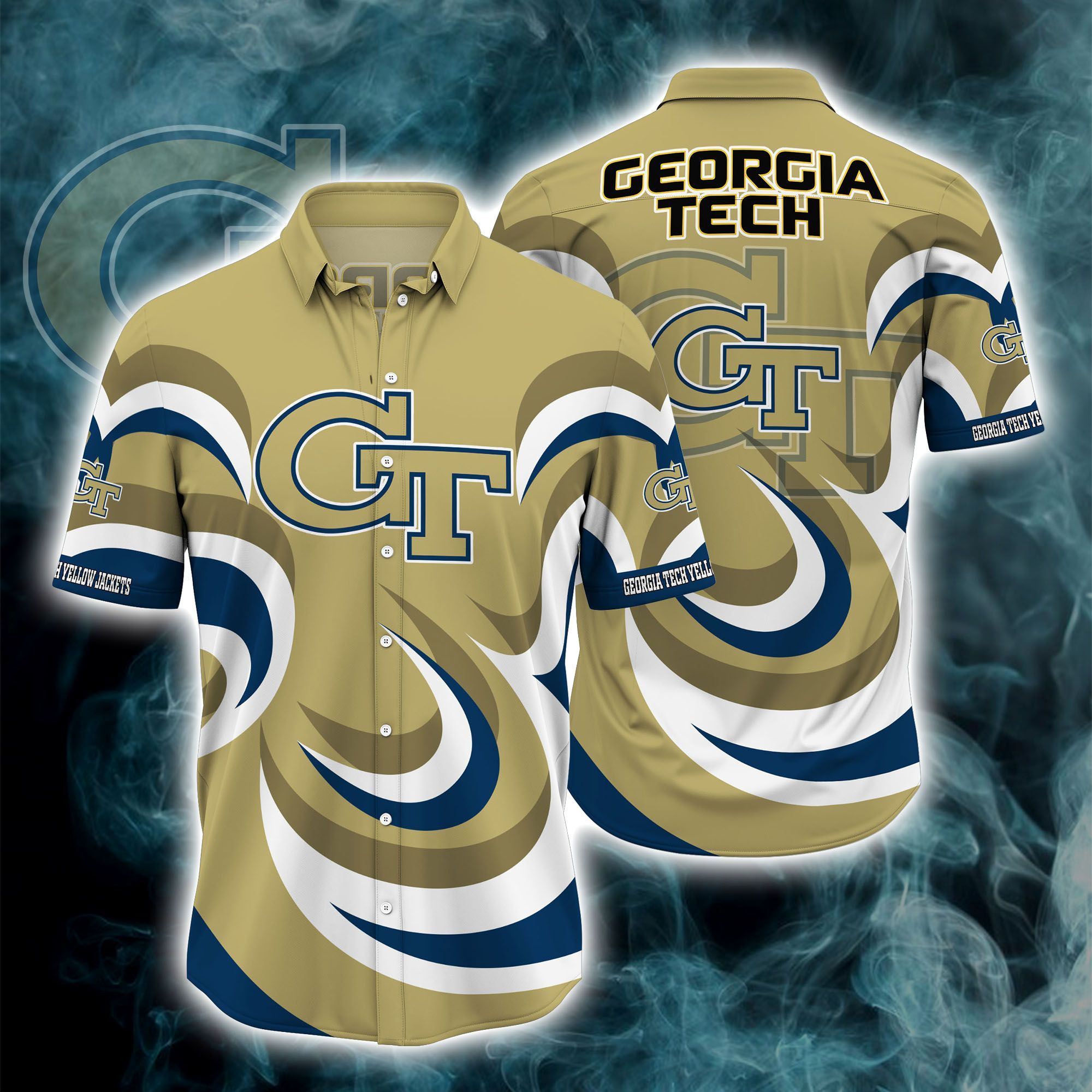 Georgia Tech Yellow Jackets 3 Hoodie, Hawaii Shirt For This Season Gift For Sport Lovers