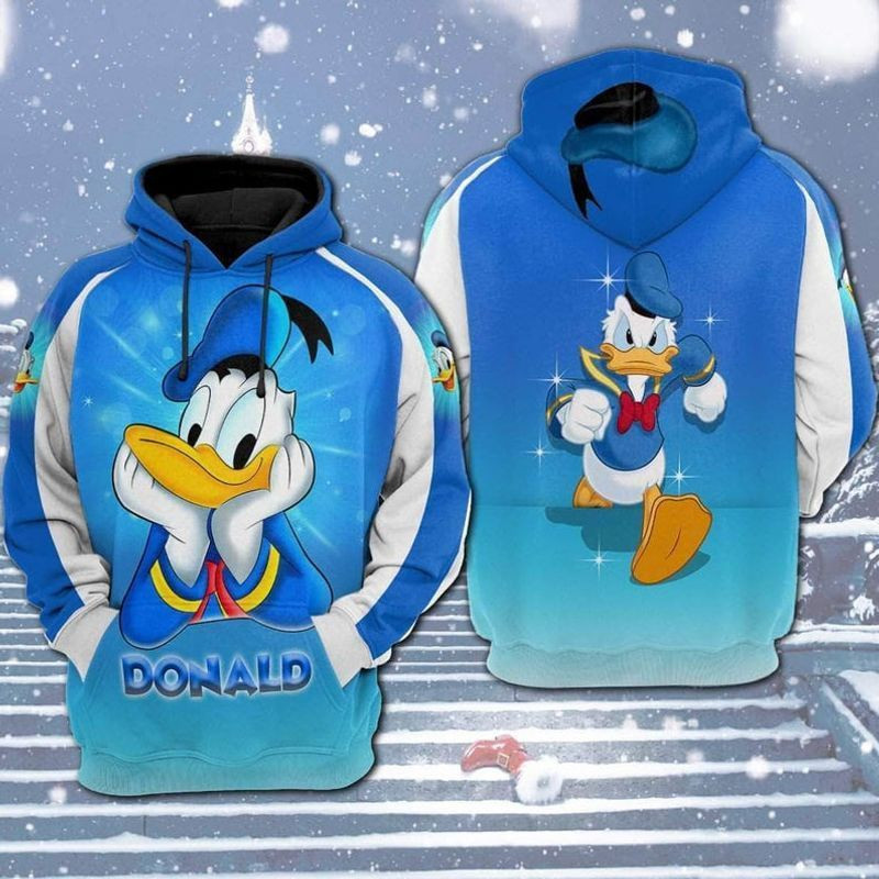 Funny Donald Duck Gift For Fan 3d Hoodie All Over Printed Hoodie